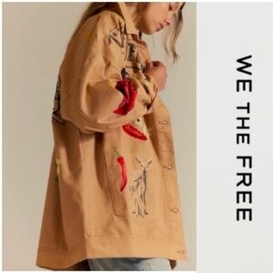 WE THE FREE By Free People | Doodled Graphic Jacket